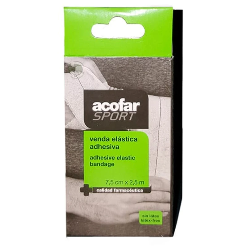 Acofarsport Adhesive Elastic Bandage 7.5 Cm X 2.5 M