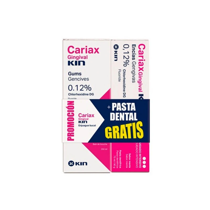 Cariax Gingival Delicate Gums Mouthwash 600ml + Toothpaste 75ml FREE