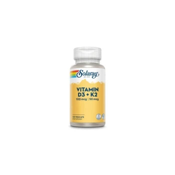 Solaray Vitamina D3 & K2 60 cápsulas