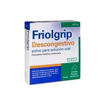 Friolgrip descongestivo 10 sobres polvo para solución oral