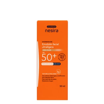 Ultra-Light Facial Emulsion SPF50+ with color