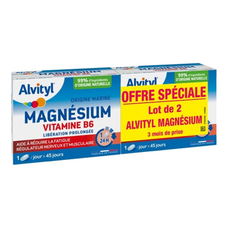 Magnesium Vitamin B6 Alvityl pack x 2 