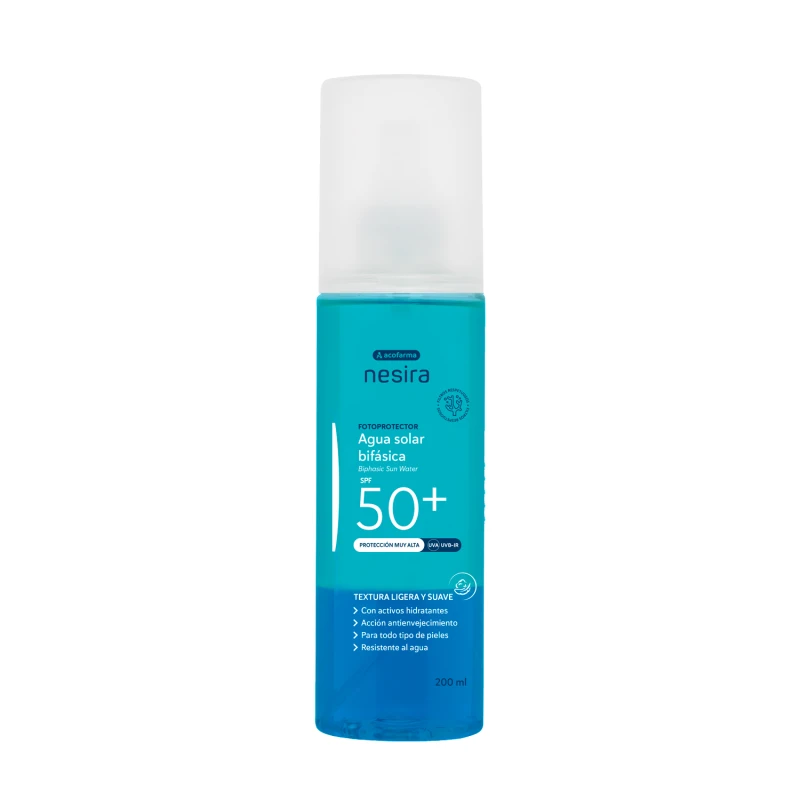 Acofarma Nesira Agua Solar Bifásica SPF50+ 200 ml