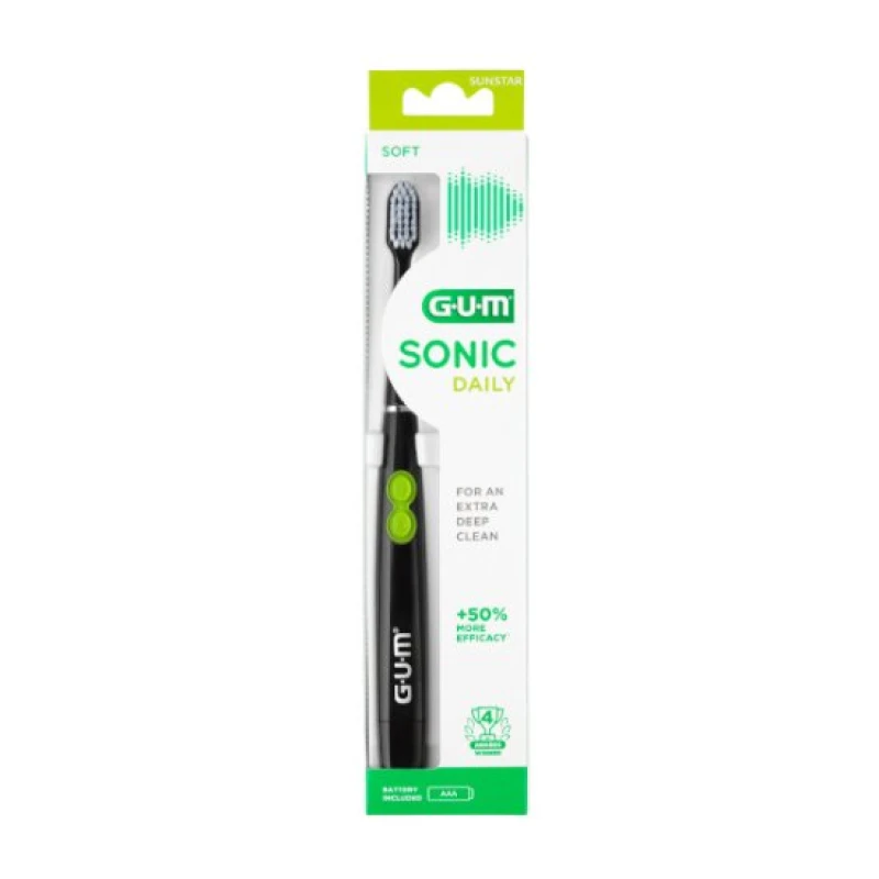 Cepillo sónico GUM SONIC DAILY* para uso diario .Color Negro