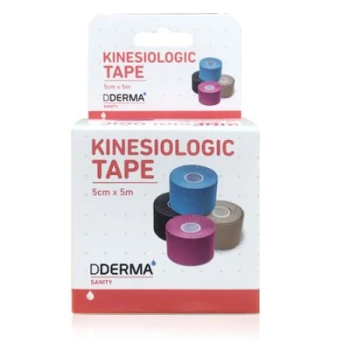 Dderma Kinesiologic Tape Neuromuscular Bandage Blue 5cmx5m 1Ud
