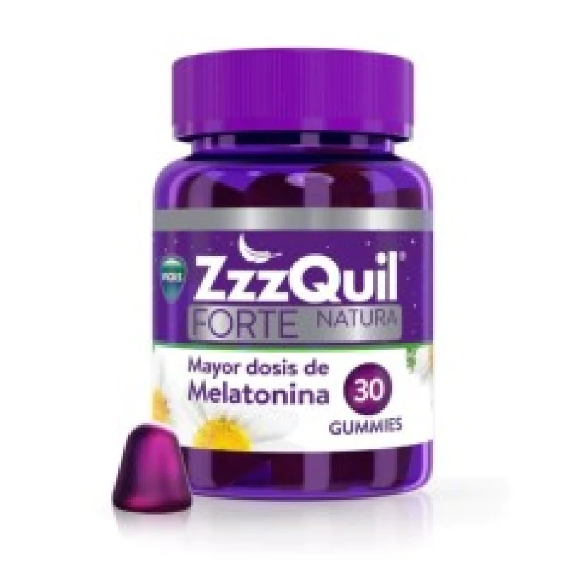 ZZZQUIL Natura Forte Melatonin Wild Berry Flavor 30 Gummies
