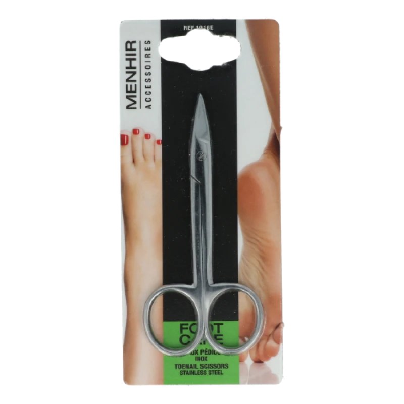 Tijeras de acero inoxidable para pedicura.